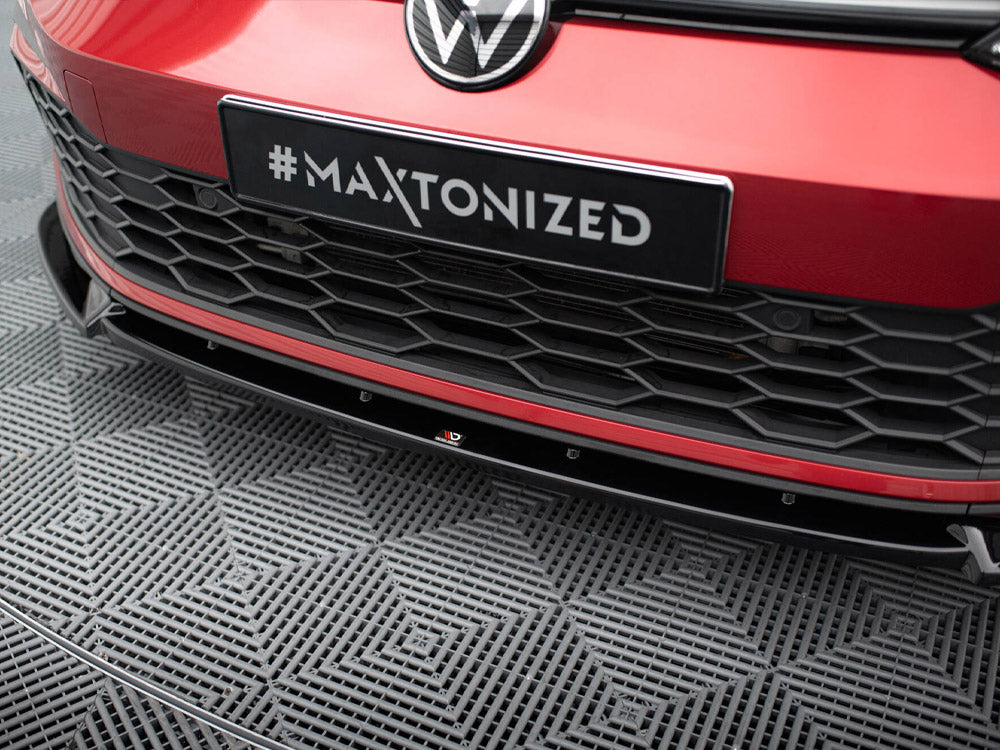 Front Splitter V.3 + Flaps Volkswagen Golf GTI / GTE / GTD / R-Line Mk8