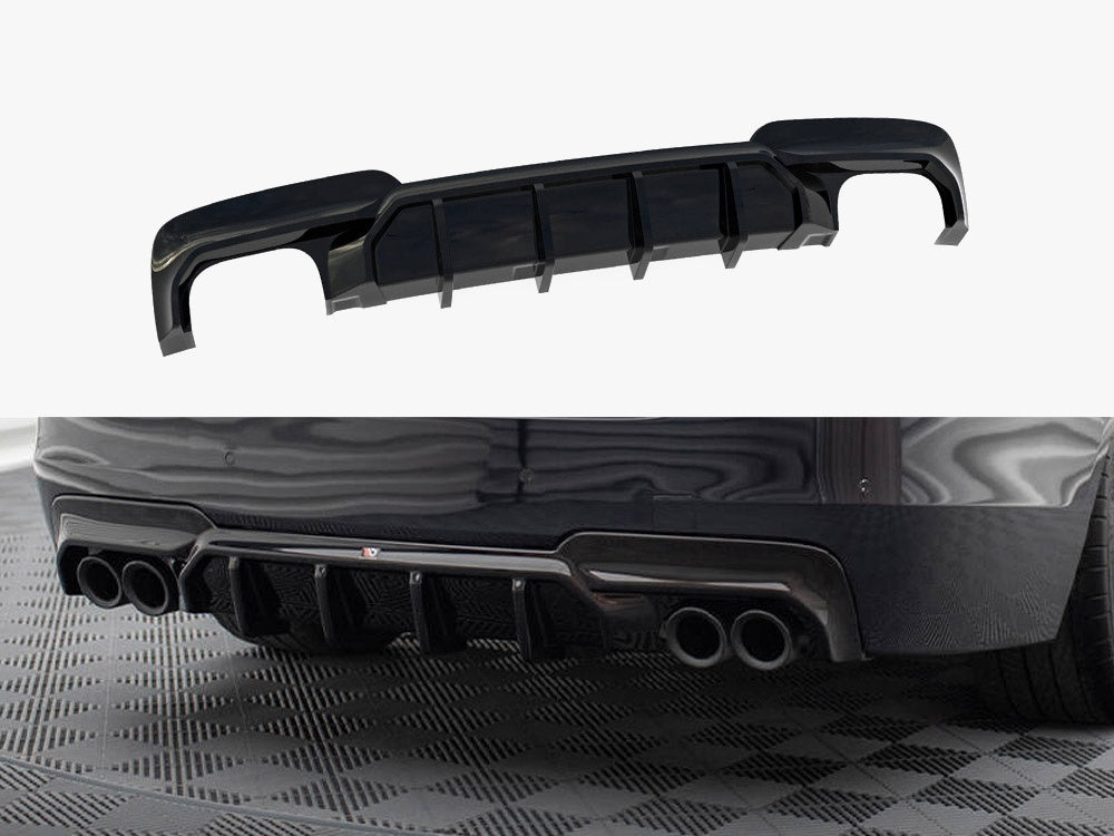Rear Valance V.2 BMW 5 M-Pack F10 / F11 (Version with two double exhausts)