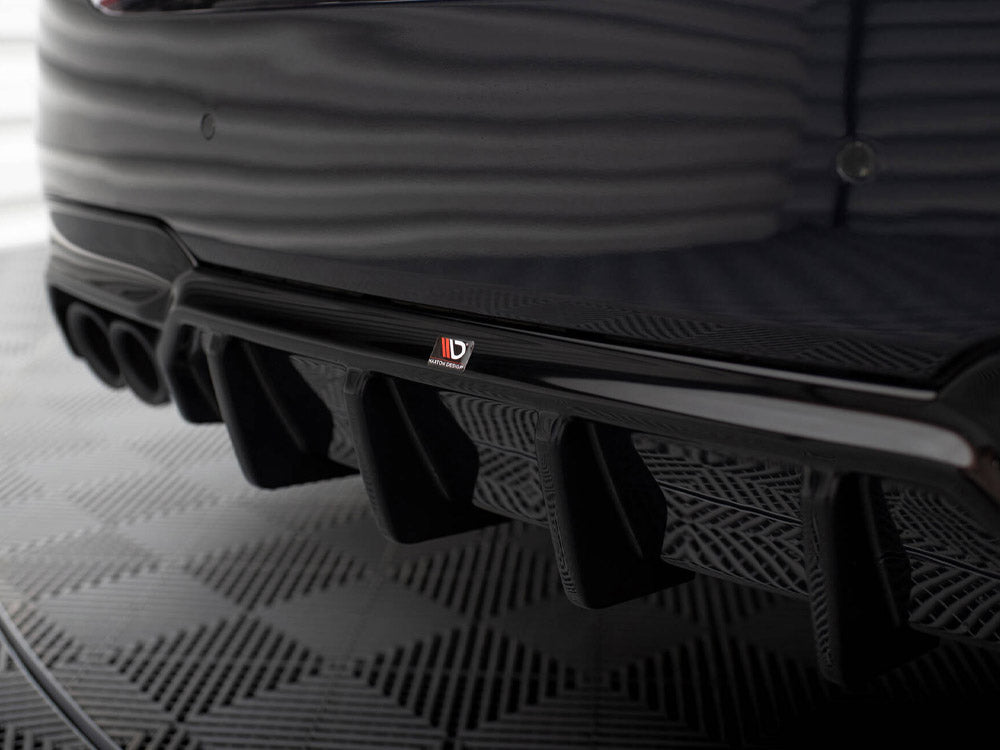 Rear Valance V.2 BMW 5 M-Pack F10 / F11 (Version with double exhaust on one side)