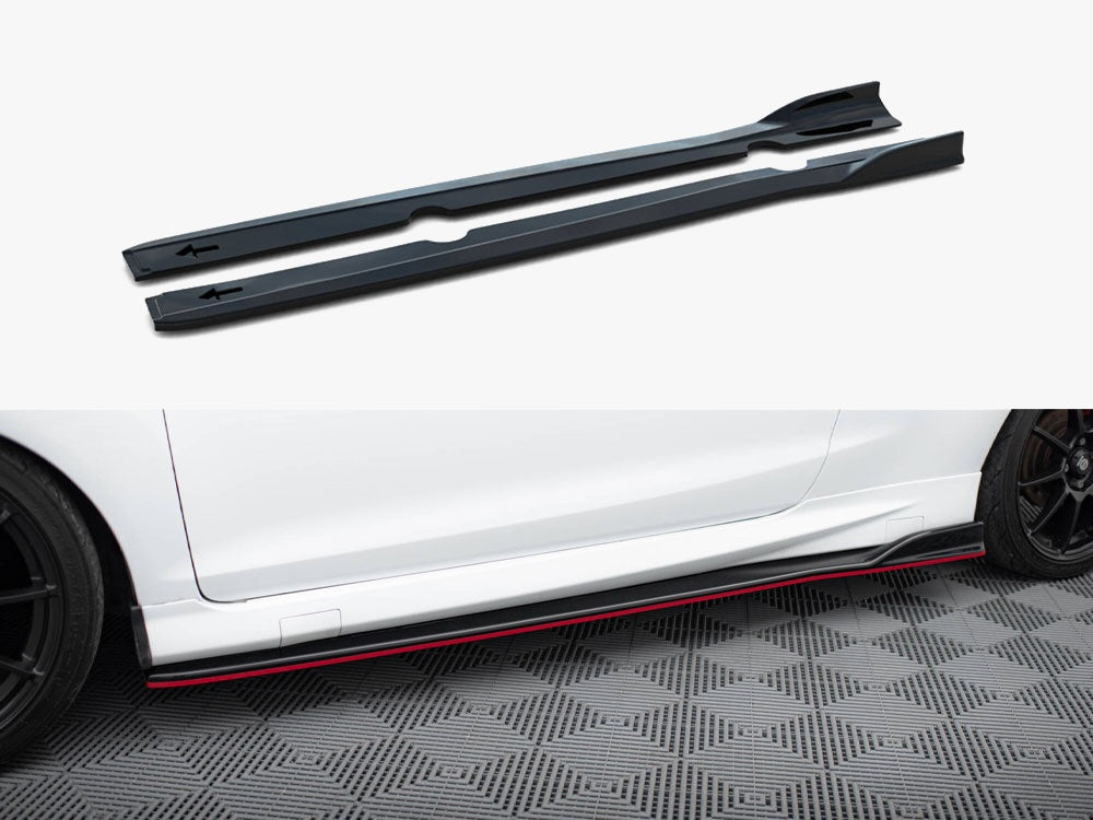 Side Skirts Diffusers V.3 Ford Fiesta ST / ST-Line Mk7 / Mk7 FL