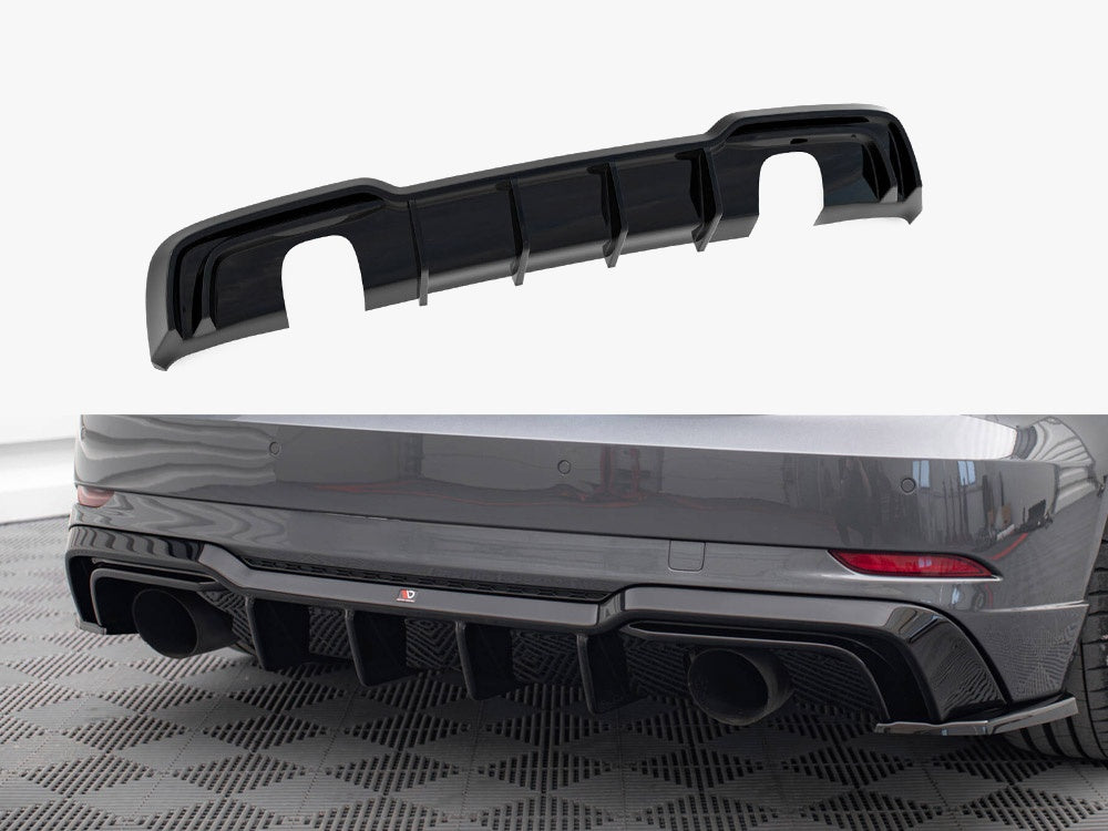 Rear Valance Audi A3 S-Line Sportback 8V Facelift (Version with single exhausts on both sides)