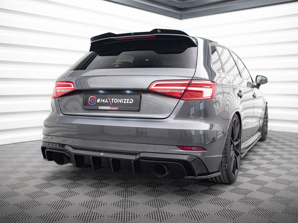 Rear Valance Audi A3 S-Line Sportback 8V Facelift (Version with single exhausts on both sides)