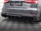 Rear Valance Audi A3 S-Line Sportback 8V Facelift (Version with single exhausts on both sides)