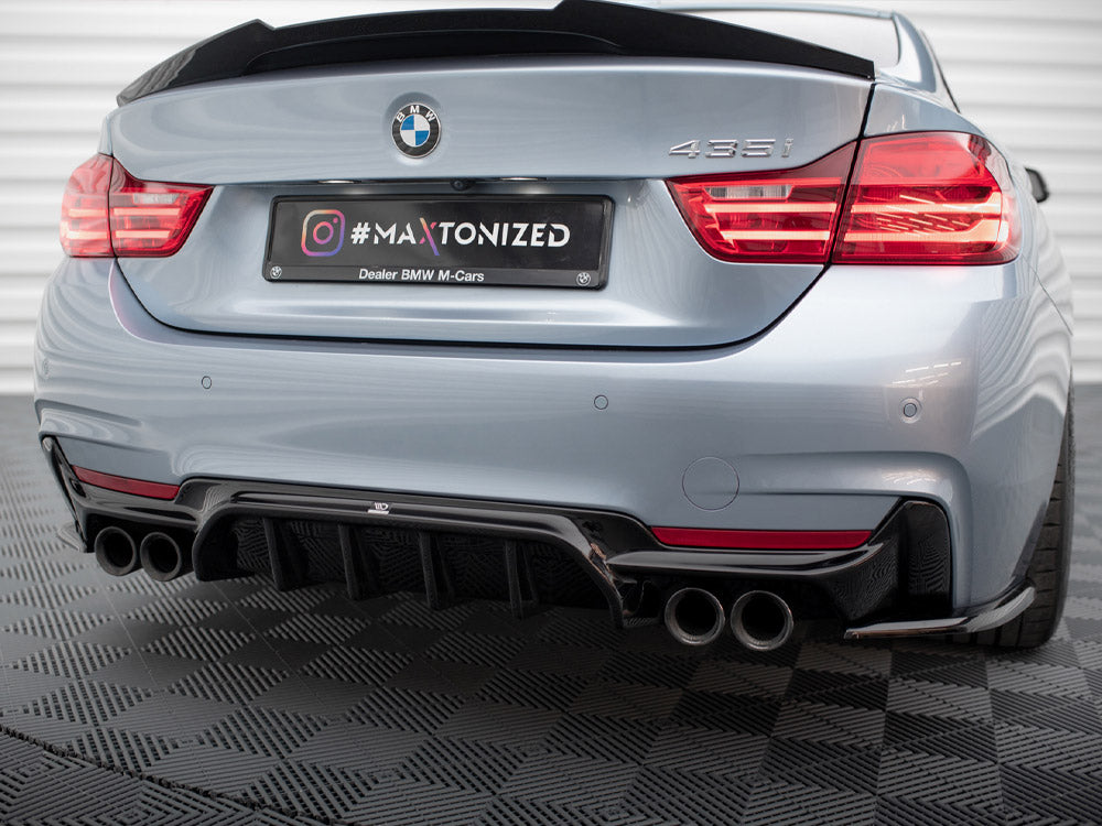 Rear Valance BMW 4 Coupe / Gran Coupe / Cabrio M-Pack F32 / F36 / F33 (Version with dual exhausts on both sides)
