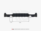Rear Valance BMW 4 Coupe / Gran Coupe / Cabrio M-Pack F32 / F36 / F33 (Version with single exhausts on both sides)