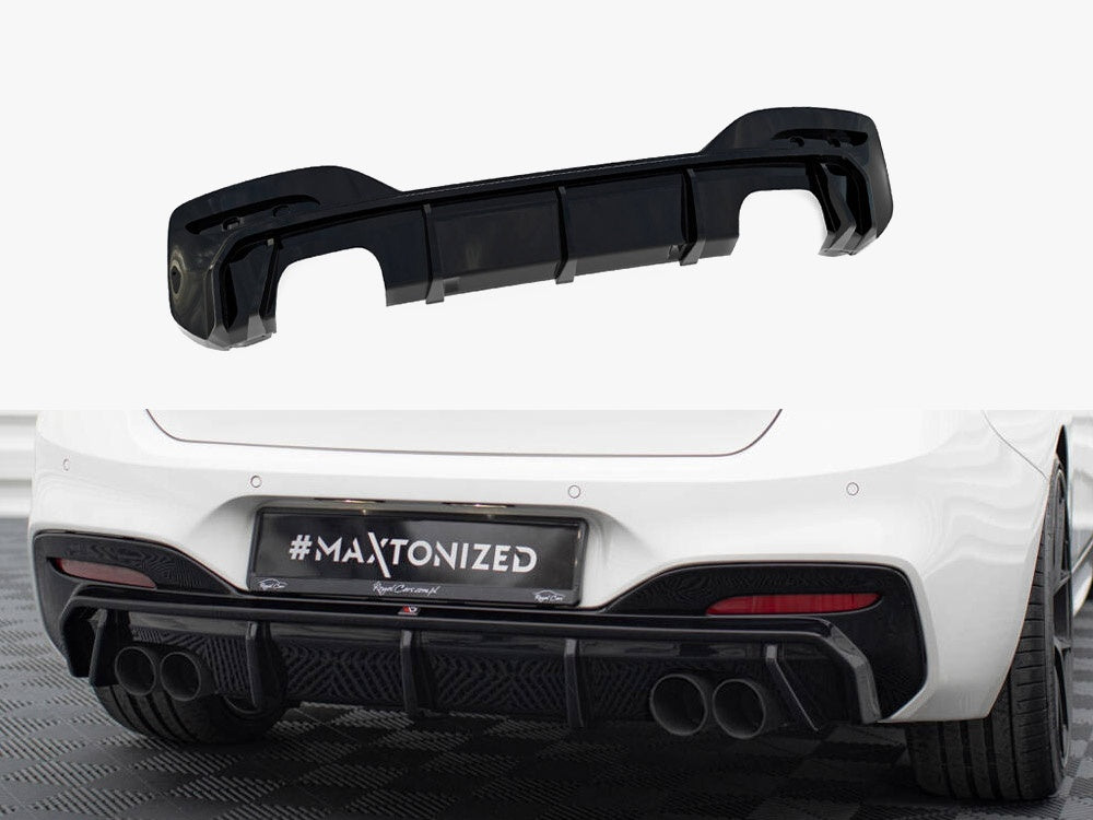 Rear Valance V.3 BMW 1 M-Pack / M140i F20 Facelift (Version with dual exhausts on both sides)