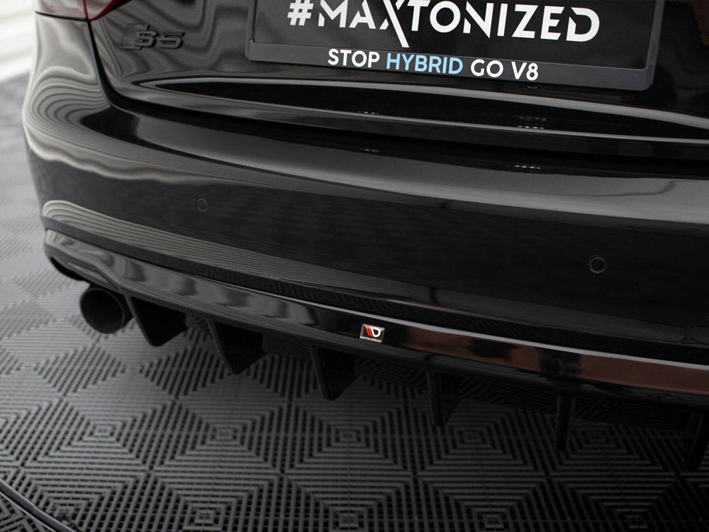 Rear Valance Audi S5 / A5 S-Line Coupe / Cabrio 8T (Version with single exhausts on both sides)