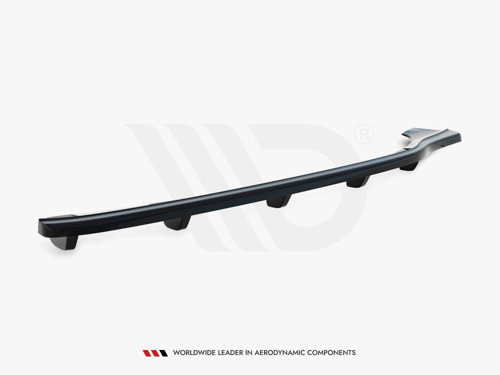 Central Rear Splitter (Vertical Bars) BMW 3 E46 Coupe M-Pack - Carbon Look