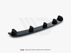Central Rear Splitter (Vertical Bars) BMW 3 E46 Coupe M-Pack - Carbon Look
