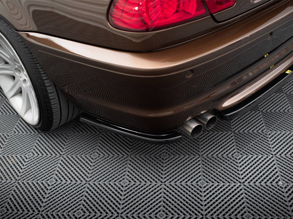 Rear Side Splitters BMW 3 E46 M-Pack Coupe - Carbon Look