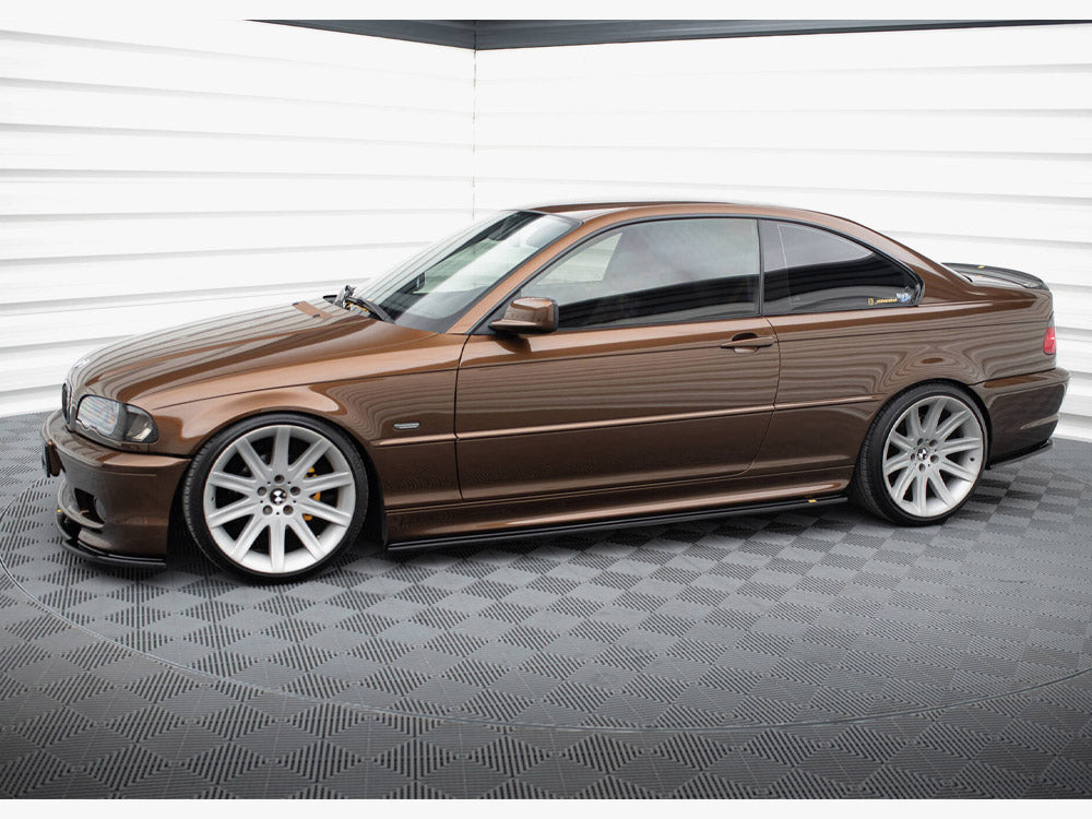 Side Skirts Diffusers V.1 BMW 3 E46 M-Pack Coupe - Carbon Look