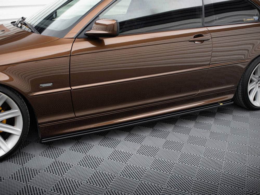 Side Skirts Diffusers V.1 BMW 3 E46 M-Pack Coupe - Carbon Look