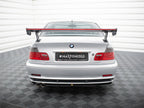 Carbon Spoiler With External Brackets Uprights + LED BMW 3 Coupe E46