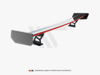 Carbon Spoiler With External Brackets Uprights + LED BMW 3 Coupe E46