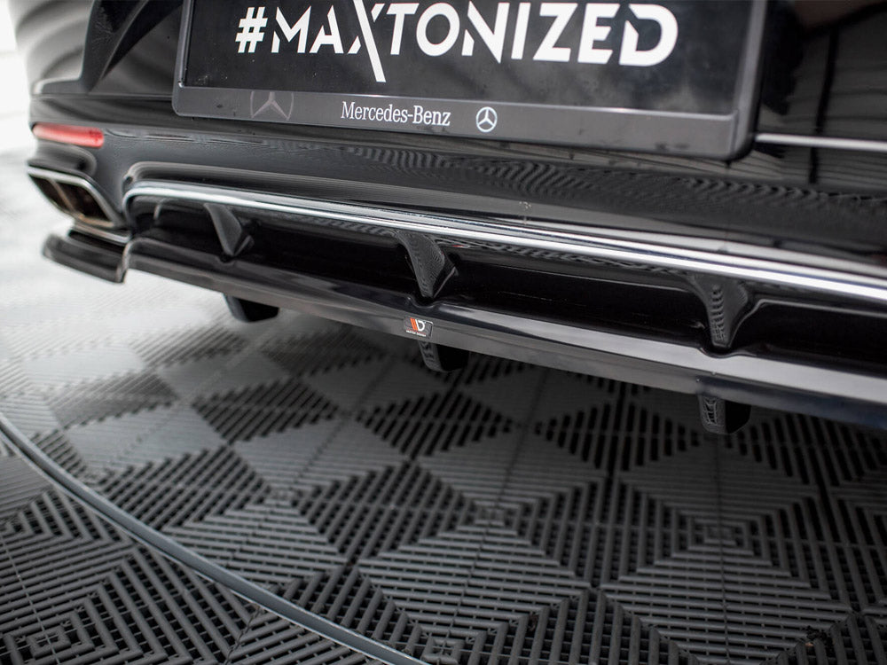 Rear Splitter (Vertical Bars) Mercedes-Benz S Coupe AMG-Line C217 Facelift