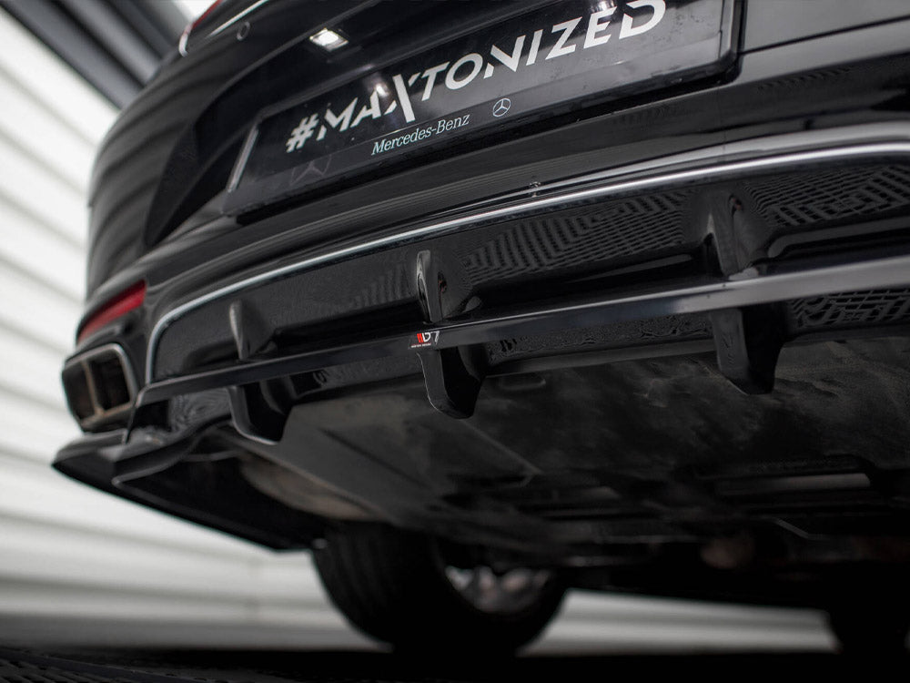 Rear Splitter (Vertical Bars) Mercedes-Benz S Coupe AMG-Line C217 Facelift