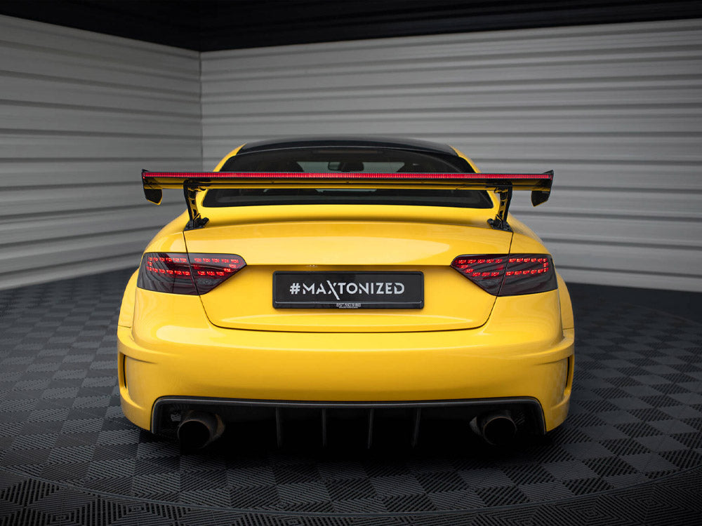 Carbon Spoiler With External Brackets Uprights + LED Audi A5 Coupe 8T