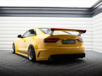 Carbon Spoiler With External Brackets Uprights + LED Audi A5 Coupe 8T