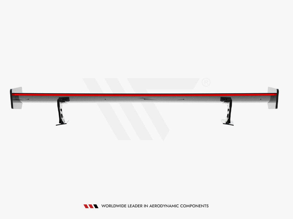 Carbon Spoiler With External Brackets Uprights + LED Audi A5 Coupe 8T