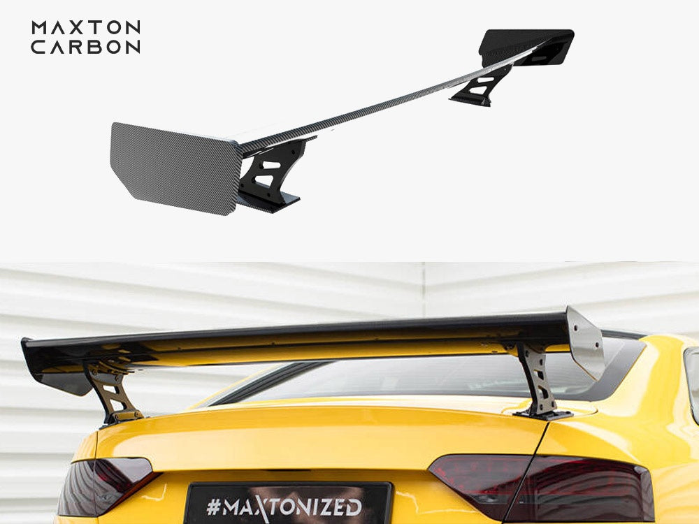 Carbon Spoiler With External Brackets Uprights Audi A5 Coupe 8T