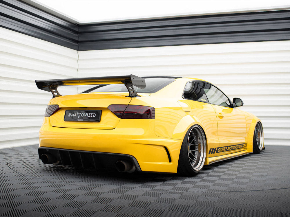 Carbon Spoiler With External Brackets Uprights Audi A5 Coupe 8T