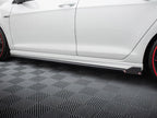 Side Skirts Diffusers V.3 + Flaps Volkswagen Golf R / R-Line Mk7