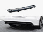 Central Rear Splitter (Vertical Bars) Audi A7 S-Line Facelift