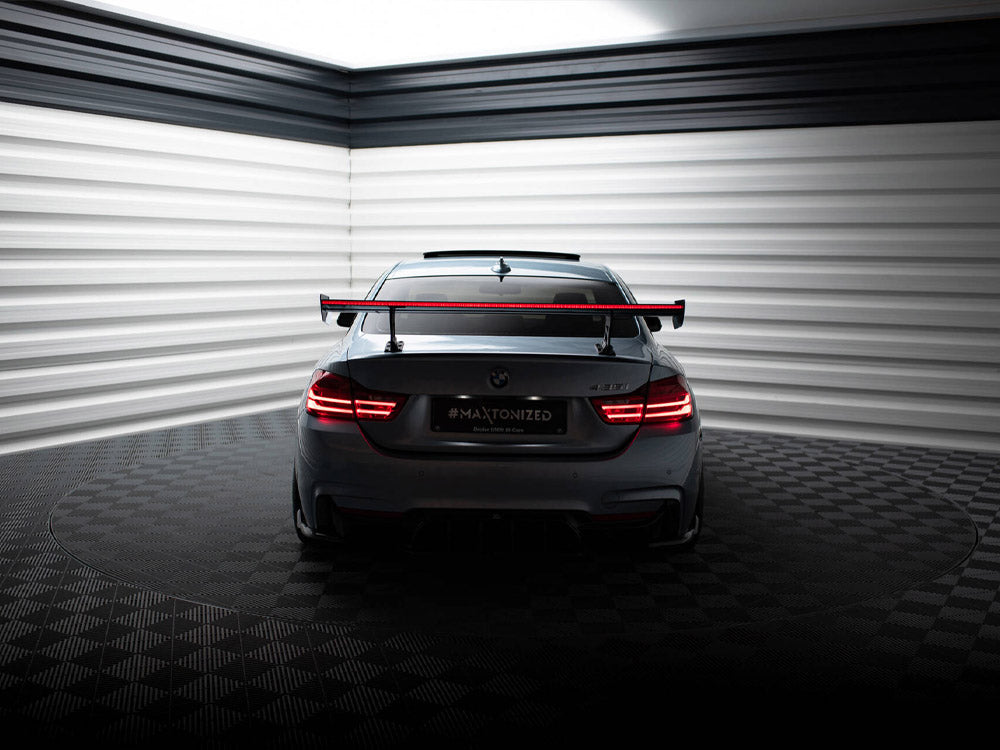 Carbon Spoiler With Internal Brackets Uprights + LED BMW 4 F32 / 4 F32 M-Pack Coupe
