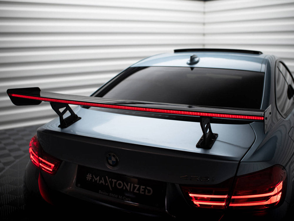 Carbon Spoiler With Internal Brackets Uprights + LED BMW 4 F32 / 4 F32 M-Pack Coupe
