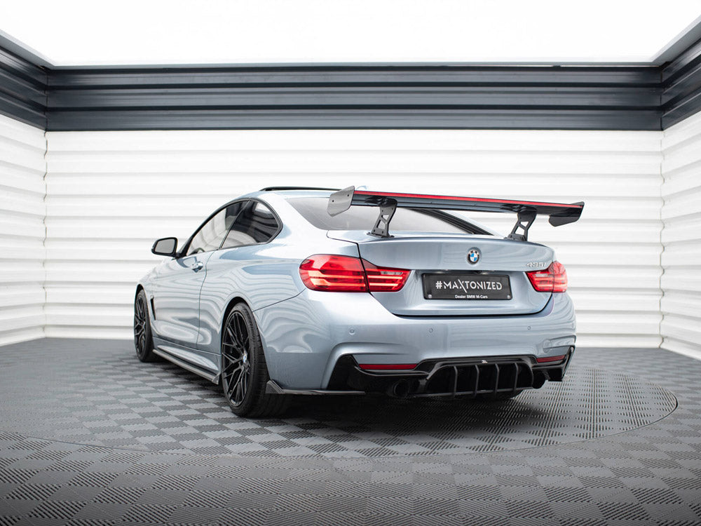 Carbon Spoiler With Internal Brackets Uprights + LED BMW 4 F32 / 4 F32 M-Pack Coupe