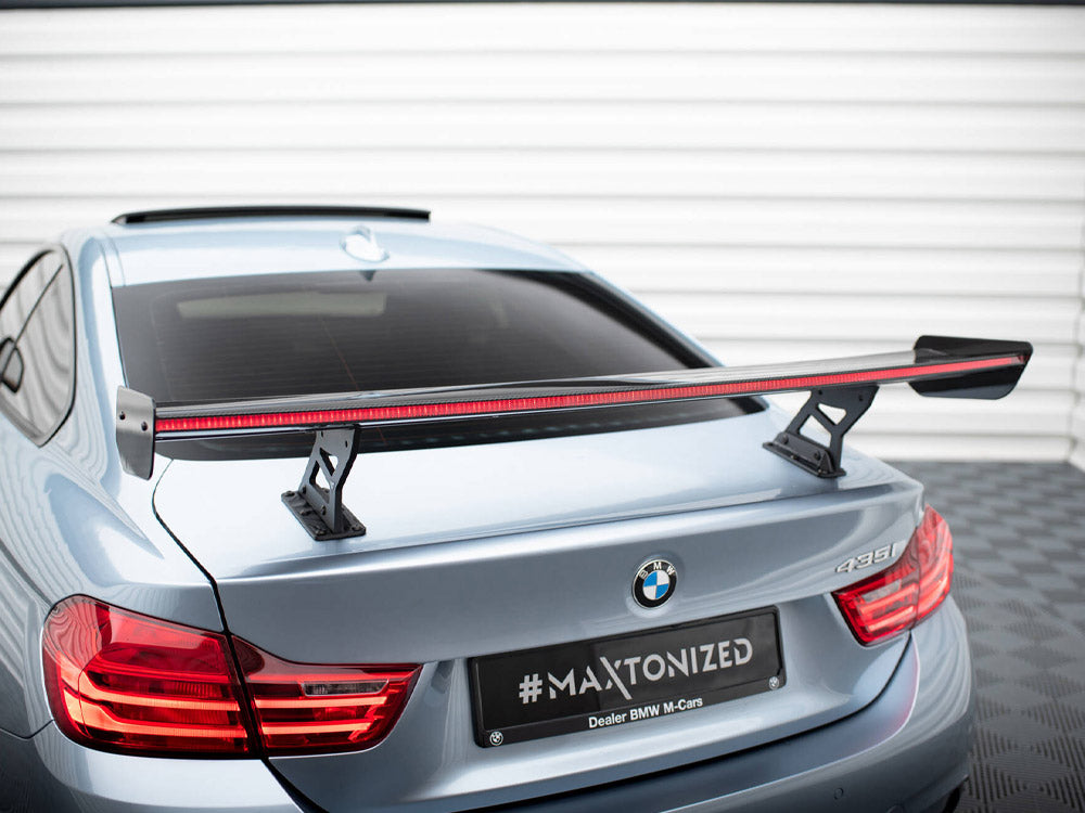 Carbon Spoiler With Internal Brackets Uprights + LED BMW 4 F32 / 4 F32 M-Pack Coupe