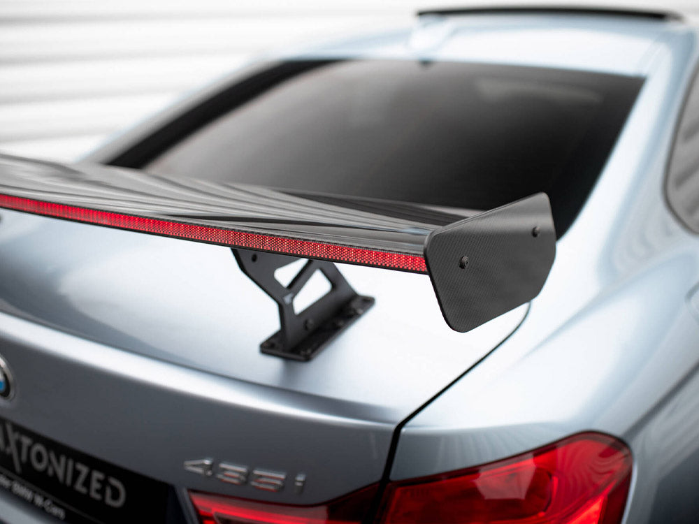 Carbon Spoiler With Internal Brackets Uprights + LED BMW 4 F32 / 4 F32 M-Pack Coupe