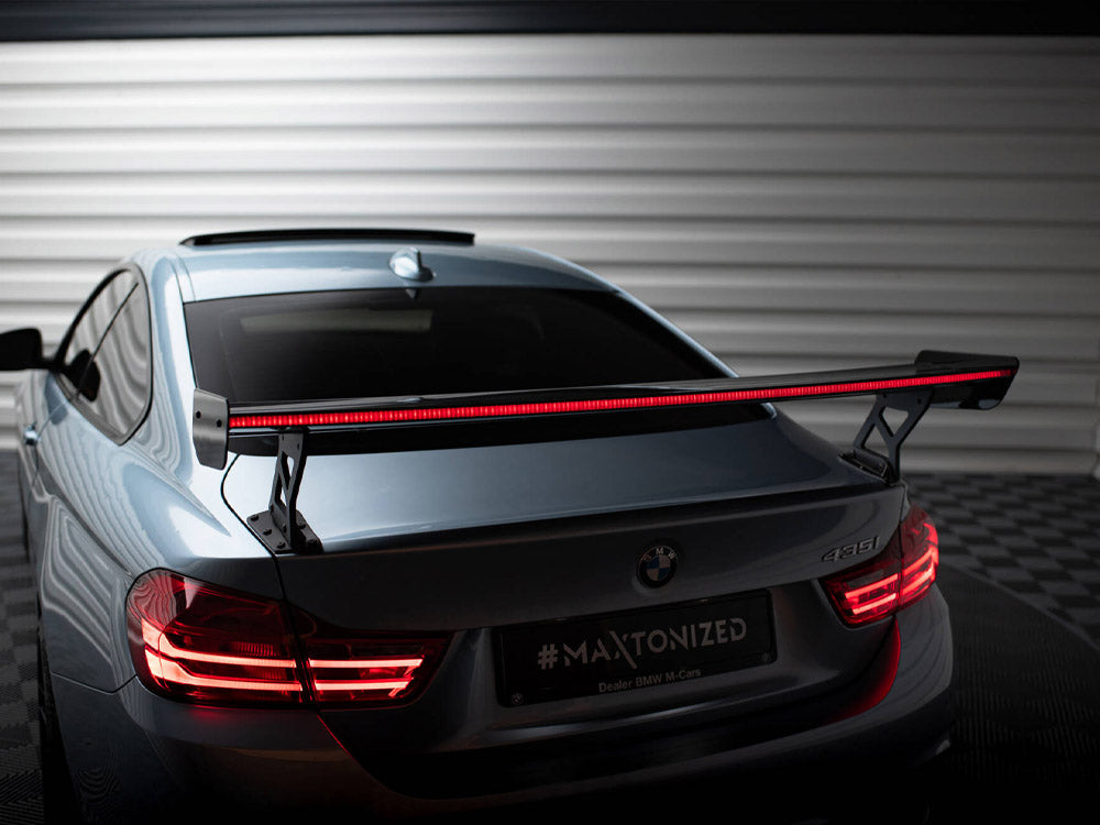 Carbon Spoiler With External Brackets Uprights + LED BMW 4 F32 / 4 F32 M-Pack Coupe