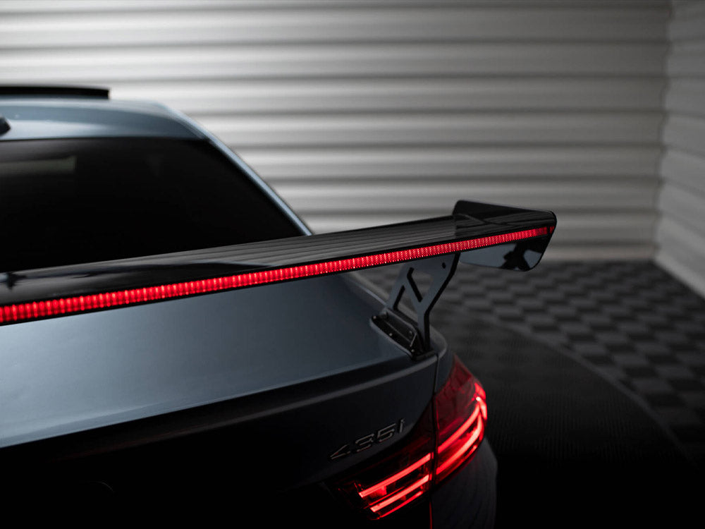 Carbon Spoiler With External Brackets Uprights + LED BMW 4 F32 / 4 F32 M-Pack Coupe