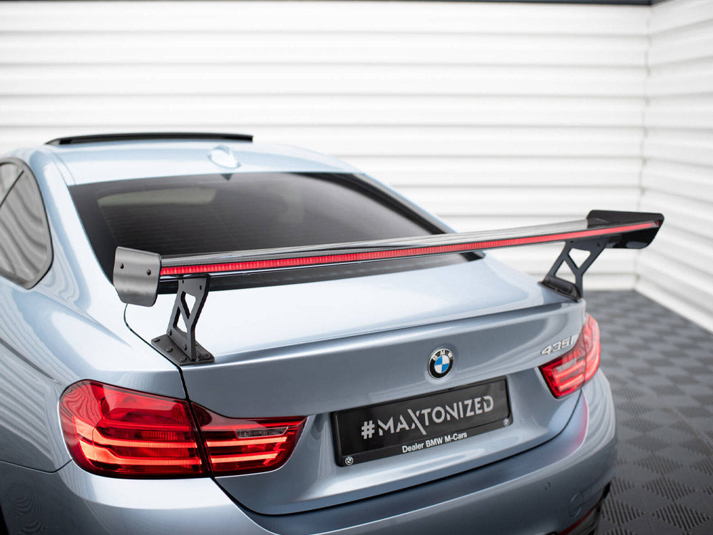 Carbon Spoiler With External Brackets Uprights + LED BMW 4 F32 / 4 F32 M-Pack Coupe