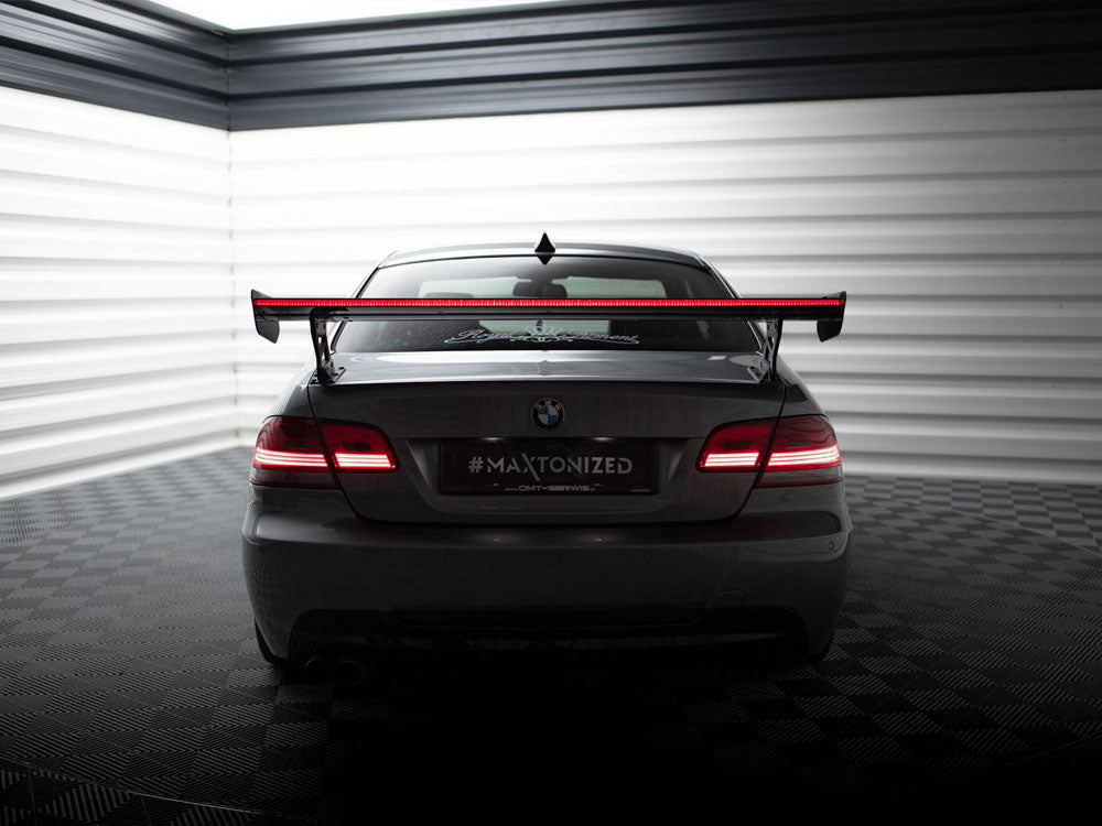 Carbon Spoiler With External Brackets Uprights + LED BMW 3 / M3 Coupe E92