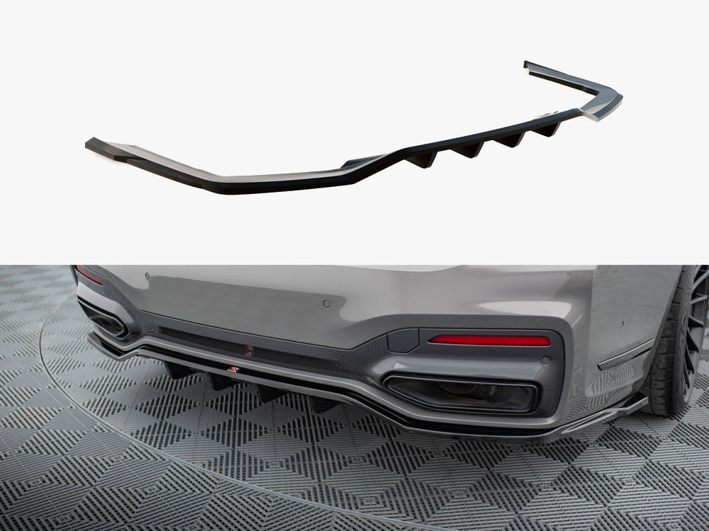 Rear Splitter (Vertical Bars) V.2 BMW 7 M-Pack G11 / G12 Facelift