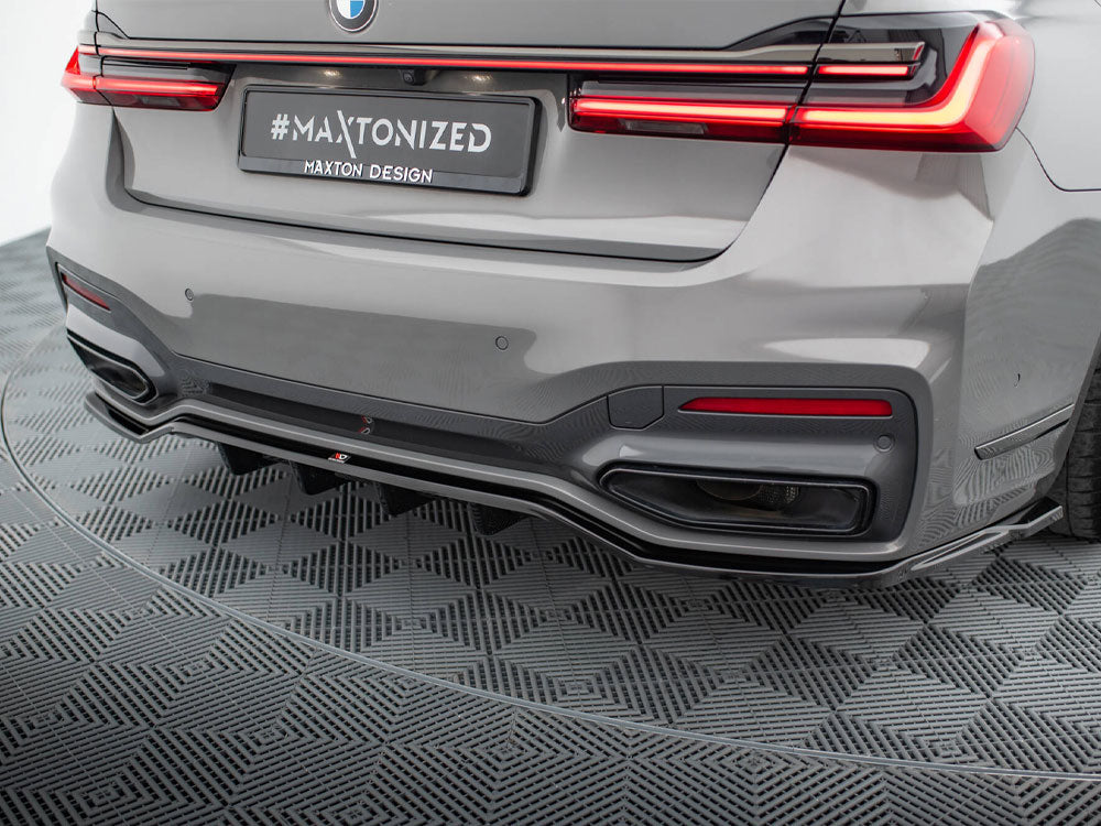 Rear Splitter (Vertical Bars) V.2 BMW 7 M-Pack G11 / G12 Facelift