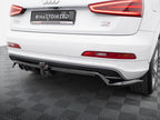 Rear Splitter (Vertical Bars) Audi Q3 S-Line 8U