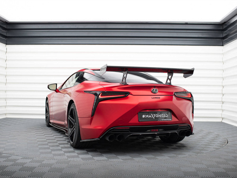 Carbon Spoiler With Internal Brackets Uprights Lexus LC