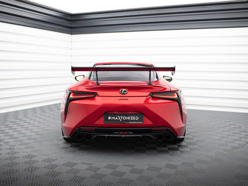 Carbon Spoiler With Internal Brackets Uprights Lexus LC