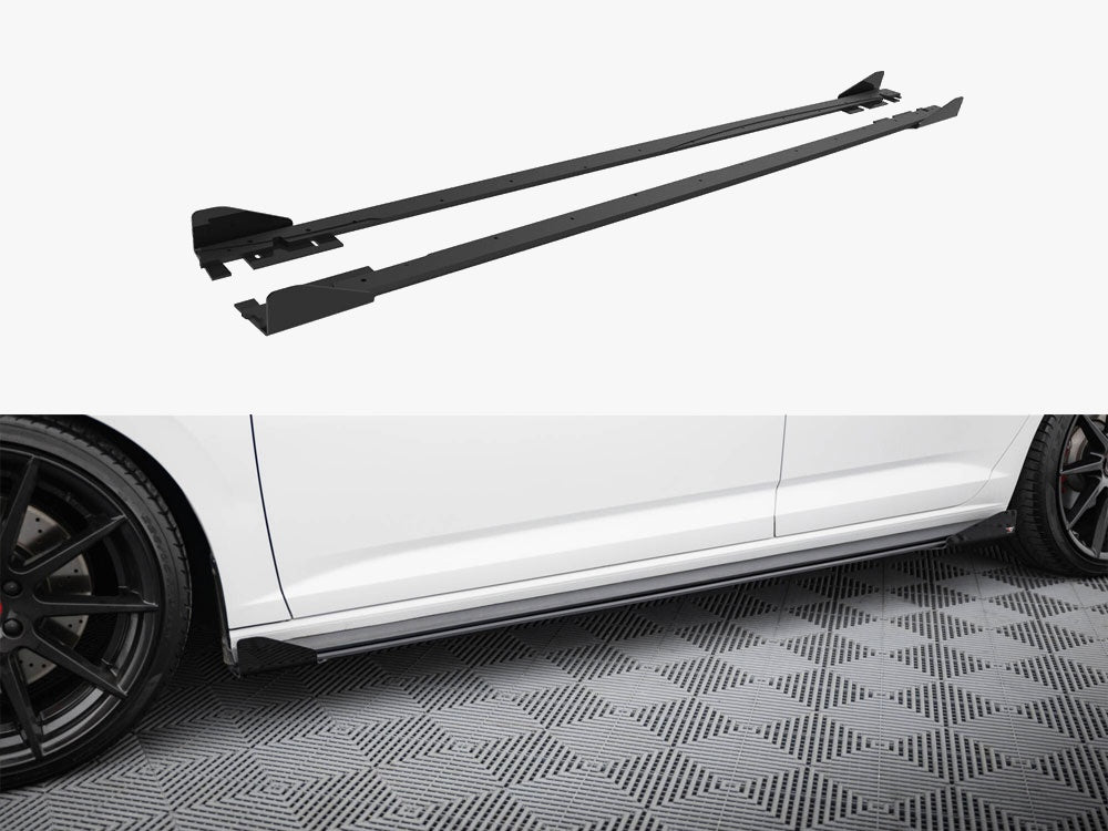 Street PRO Side Skirts Diffusers + Flaps Volkswagen Jetta GLI Mk7