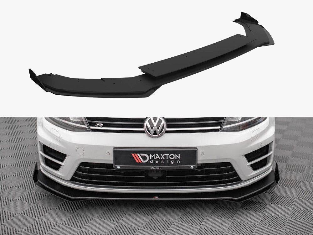 Street PRO Front Splitter V.1 + Flaps VW Golf R Mk7
