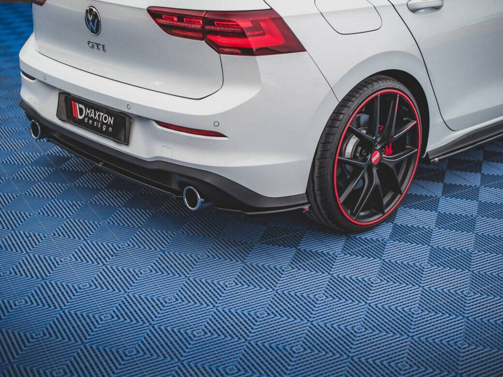 Rear Side Splitters V.1 Volkswagen Golf GTI / GTE / GTD Mk8 - Carbon Look