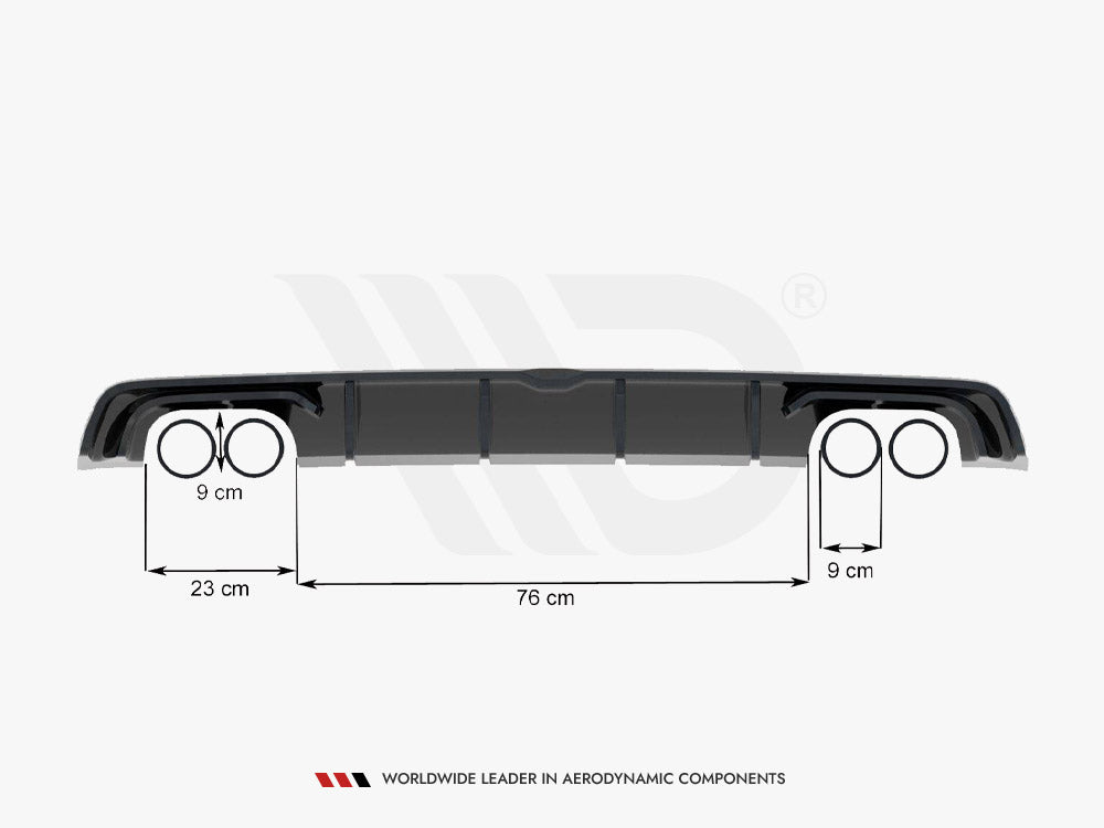 Rear Valance Audi S3 Sedan 8V (2013-2016)