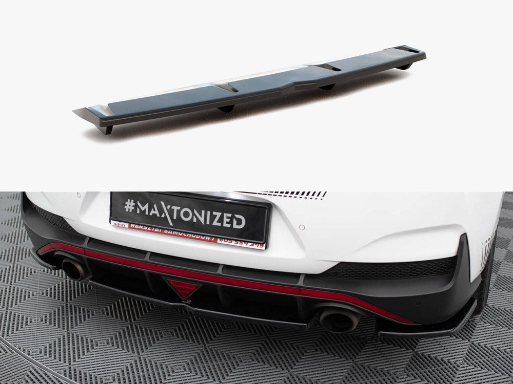Central Rear Splitter (Vertical Bars) Hyundai I30 Mk3 N Fastback