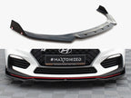 Front Splitter V.6 + Flaps Hyundai I30 N Mk3 Hatchback / Fastback