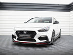 Front Splitter V.6 + Flaps Hyundai I30 N Mk3 Hatchback / Fastback