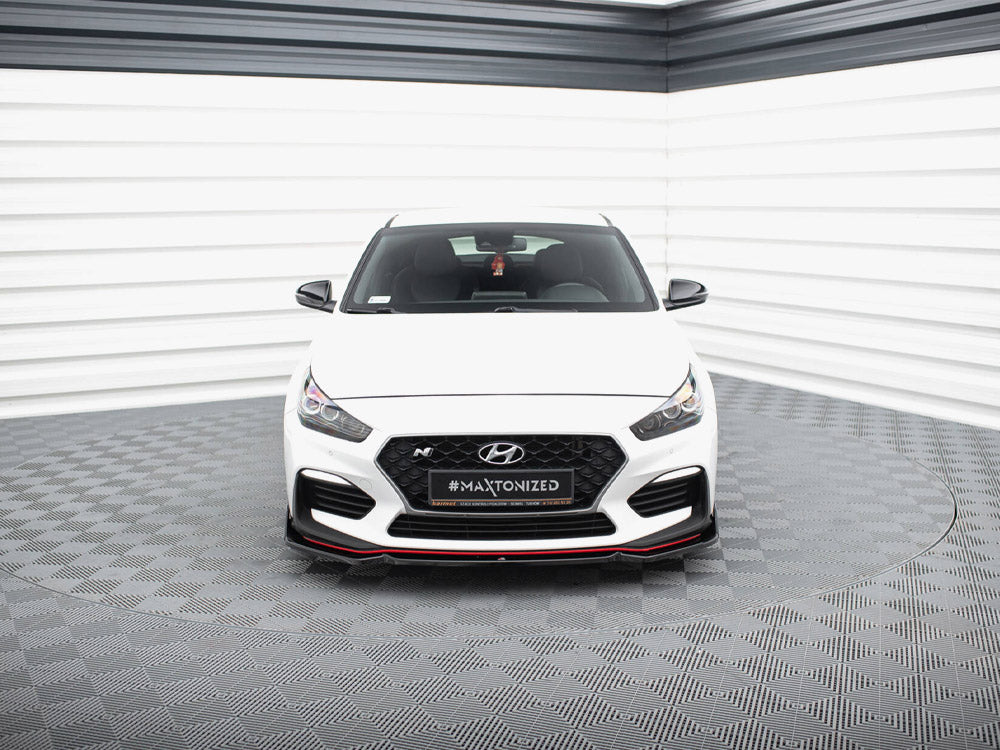Front Splitter V.6 + Flaps Hyundai I30 N Mk3 Hatchback / Fastback