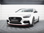 Street PRO Front Splitter Hyundai I30 N Mk3 Hatchback / Fastback - Black-Red